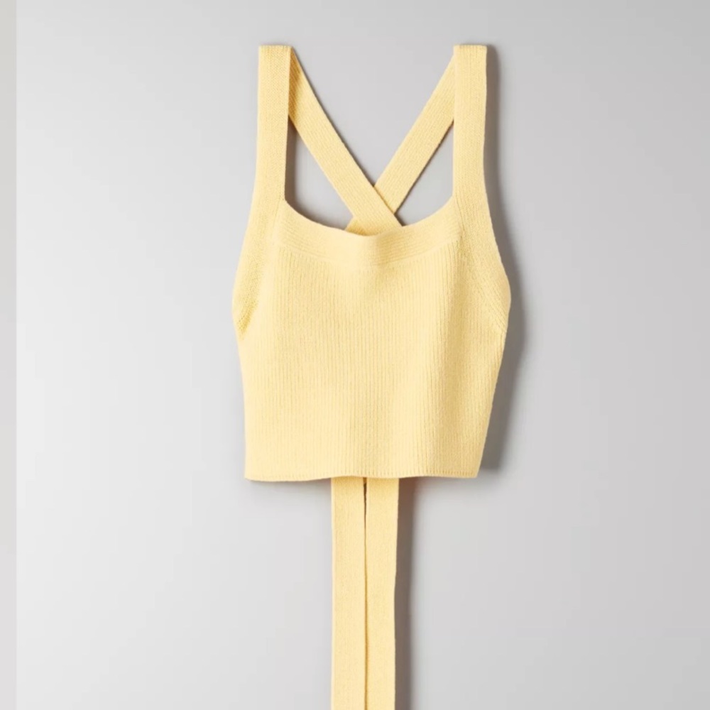 Aritzia cayenne knit top - Wilfred, yellow